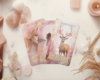 Femme spirit oracle cards // oracle card, tarot card deck, divination tool, oracle deck, oracle, goddess card, oracle cards with guidebook