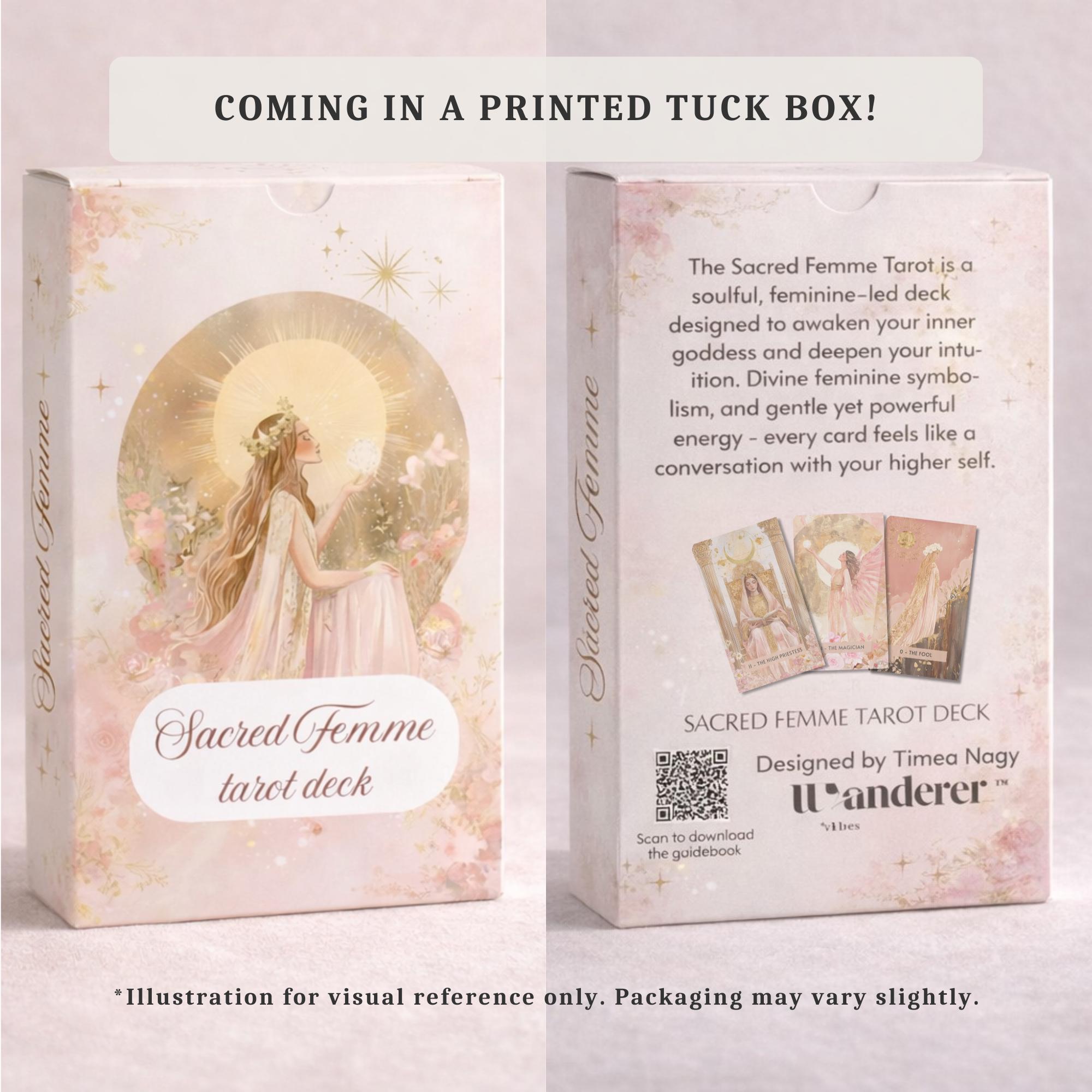Sacred Femme Tarot Deck With Reiki Attunement: Divine Feminine