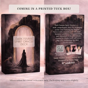 Dark Femme Spirit Oracle Deck with Reiki attunement and activation: Shadow Work, Divine Dark Feminine Energy (Digital Guidebook) image 10