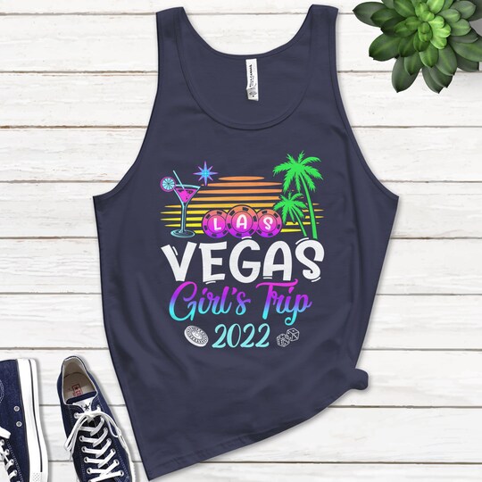 Vegas Girls Trip 2022 Shirt, Group Matching Shirts Las Vegas Trip Bachelorette Wedding Party Shirt