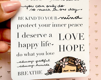 Journaling quotes stickers /3