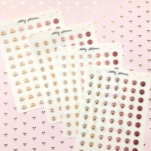 Transparent functional icon dot stickers