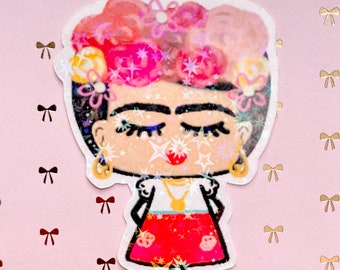 Little Frida Holographic sticker