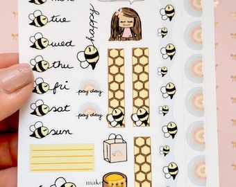 Bee-you weekly stickers