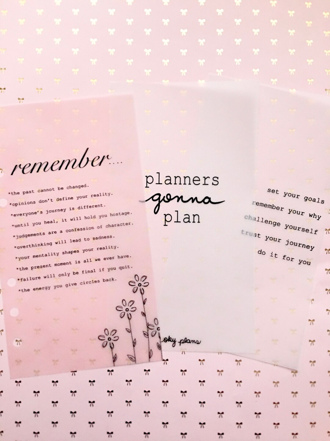 Positive Words Vellum Insert Etsy