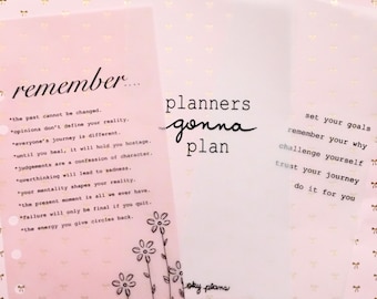 Positive words vellum insert