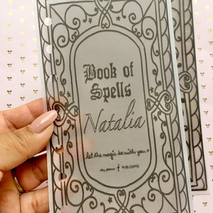 Book of spells vellum inserts