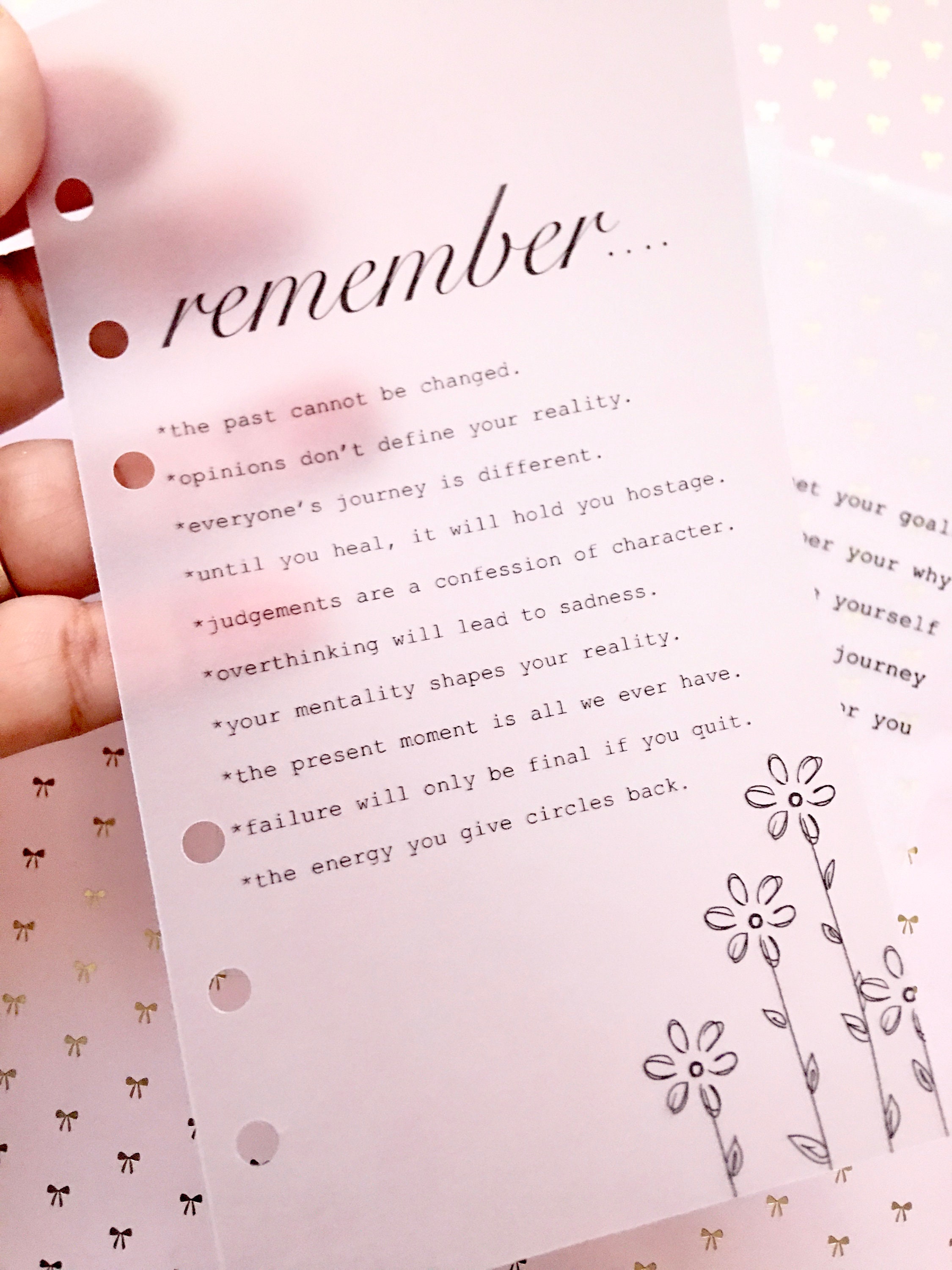 Positive Words Vellum Insert Etsy