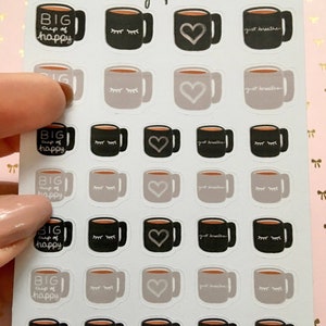 Cute mug stickers