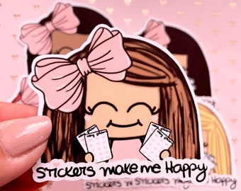 Stickers make me happy sticker