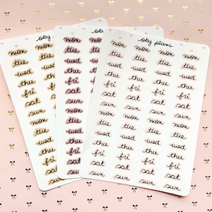 Days of the week stickers #3