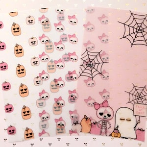 Pinke Halloween-Kletteinsätze