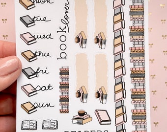 Book lover weekly stickers
