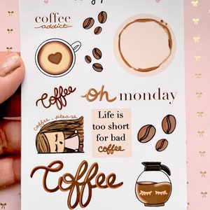 Coffee please deco stickers