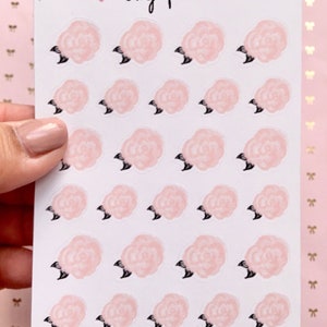 Flower stickers
