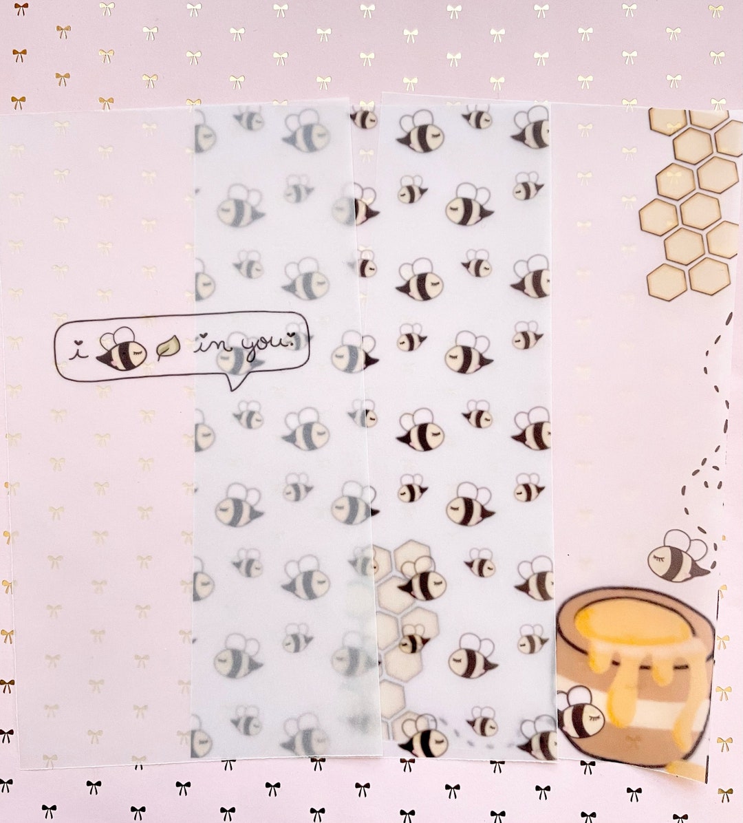 Bee-you Vellum Inserts - Etsy