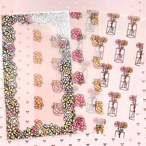 Mom florals dashboard insert set