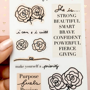 Rosette neutral deco stickers