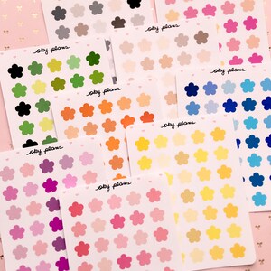 Flower deco journaling stickers