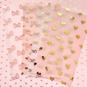 Cute bow vellum inserts