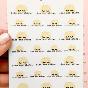 Rise and shine zonnestickers