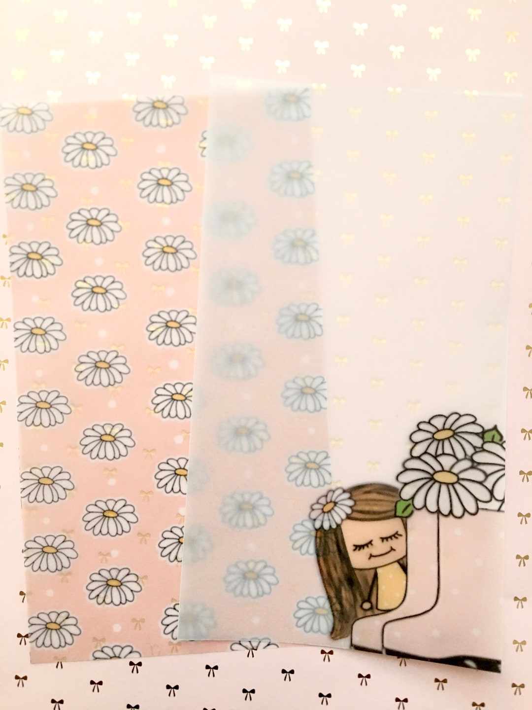 Daisy Vellum Inserts Etsy