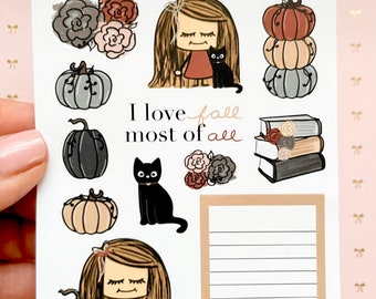 Dark fall deco stickers