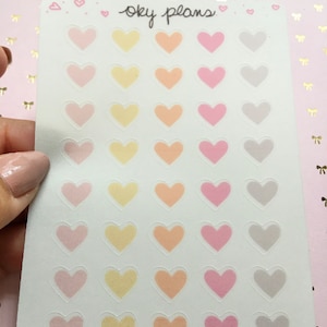 Transparente Herz Sticker