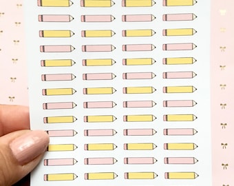 School pencil stickers