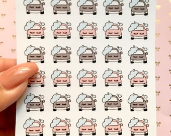 Car wash stickers