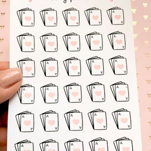 Adesivos de cartas de jogar