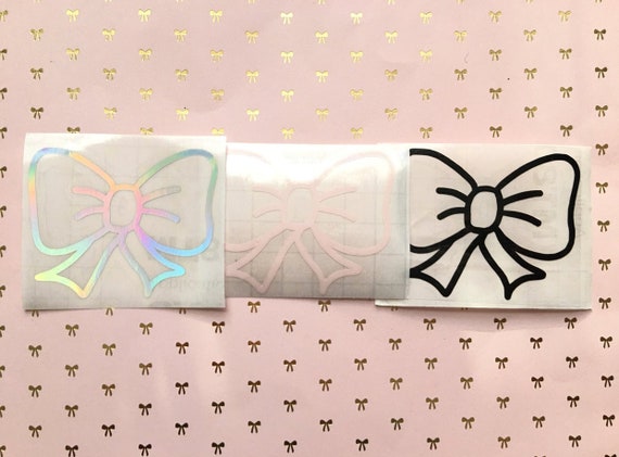 Vinyl Bow Stickers 