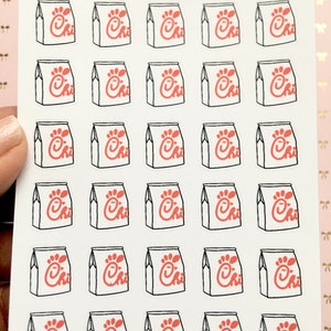 Adesivos de fast-food