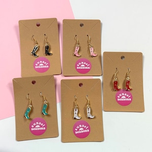 cowboy boots earrings