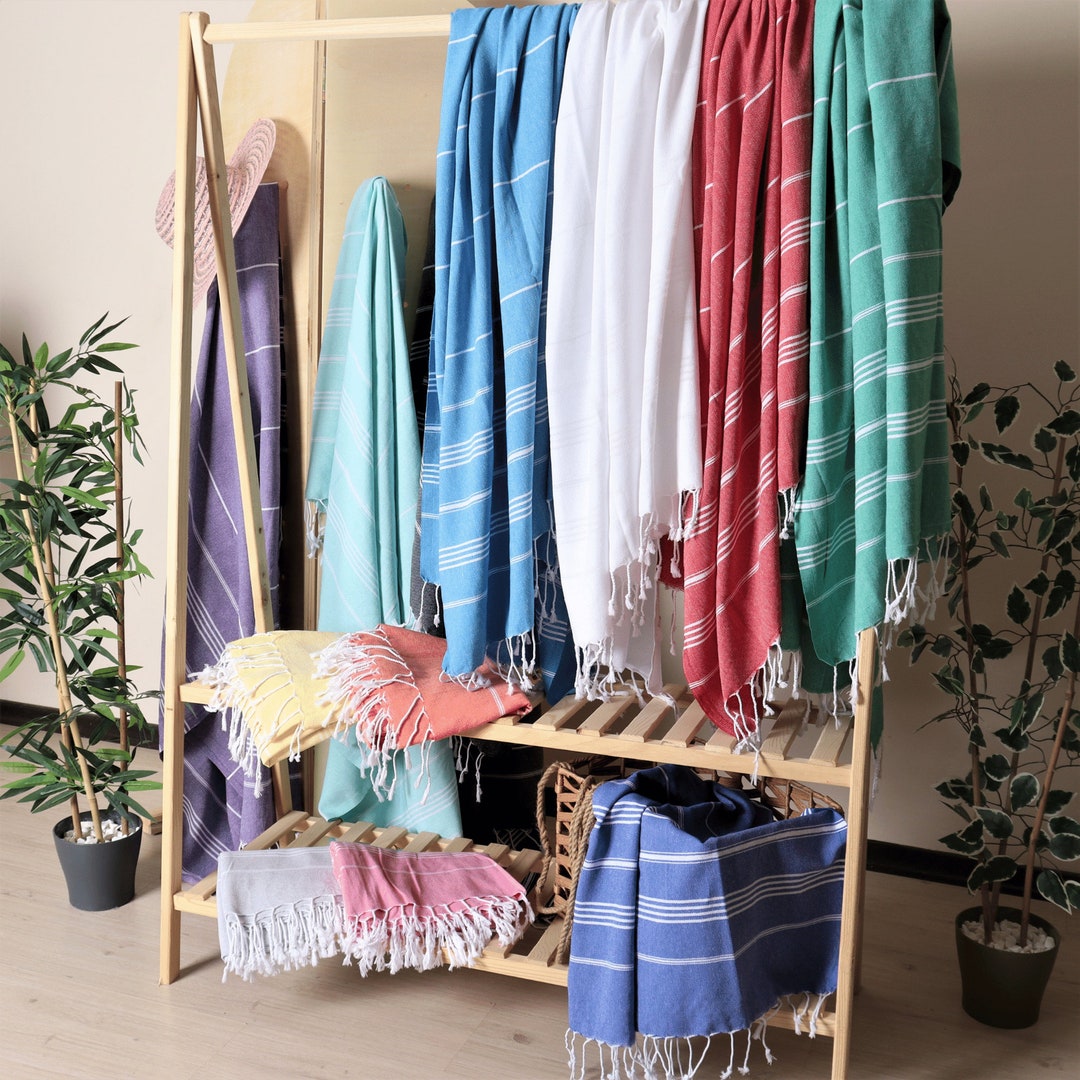 Bulk Turkish Towels Pack of 10, Oversized Beach Towel for Bachelorette