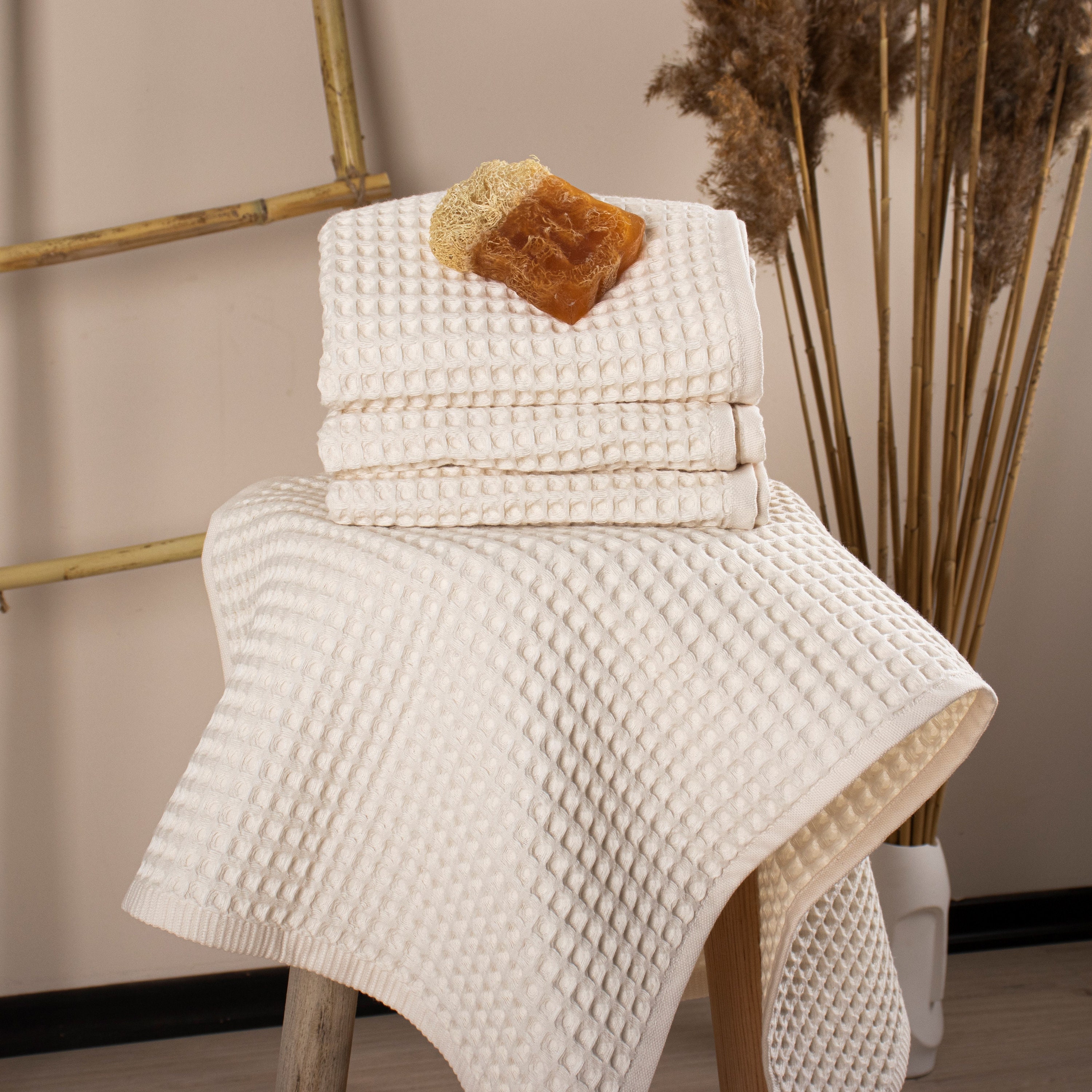 Dropship Soft Linen Luxury 6 Piece Towel Set, 2 Bath Towels 2 Hand