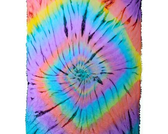 Handmade Rainbow Lgbt Blanket - Lgbt Community - Transwomen Blanket - Cute Trans Blanket - 100% Muslin Cotton - 53x67 inch - LGBT Gift