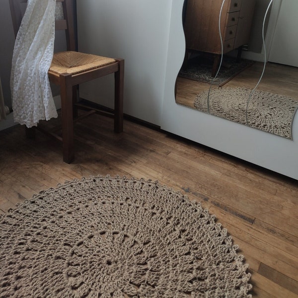 Tapis Soleil patron crochet / Sun rug PDF pattern