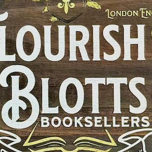 Magical Bookstore Sign- Wizardly Fan art!