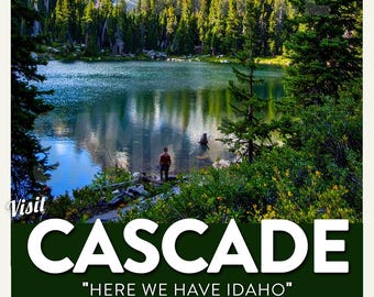 Cascade - Idaho - Travel Poster - 11"x17"