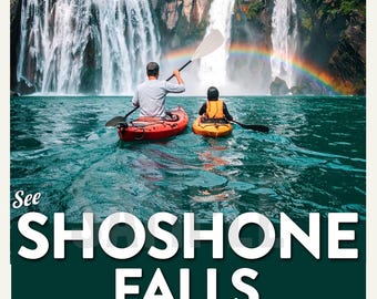 Shoshone Falls - Idaho - Travel Poster - 11"x17"