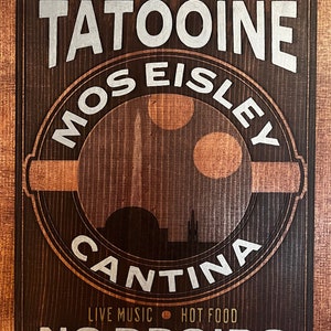 Cantina/No Droids Sign