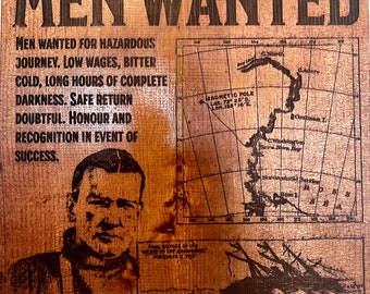 Shackleton- &quot;Men Wanted&quot; Sign