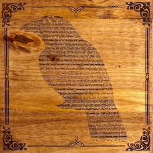 Edgar Allen Poe Raven Poem Sign