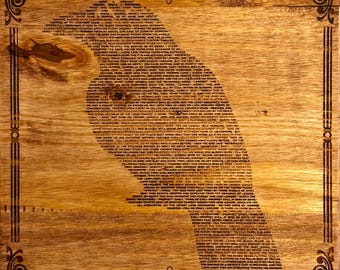 Edgar Allen Poe Raven Poem Sign