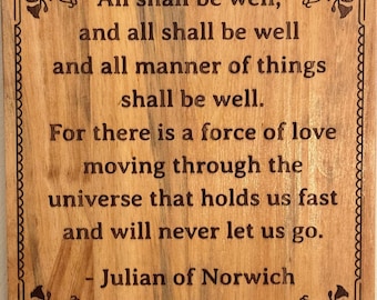 All Shall Be Well- Julian of Norwich