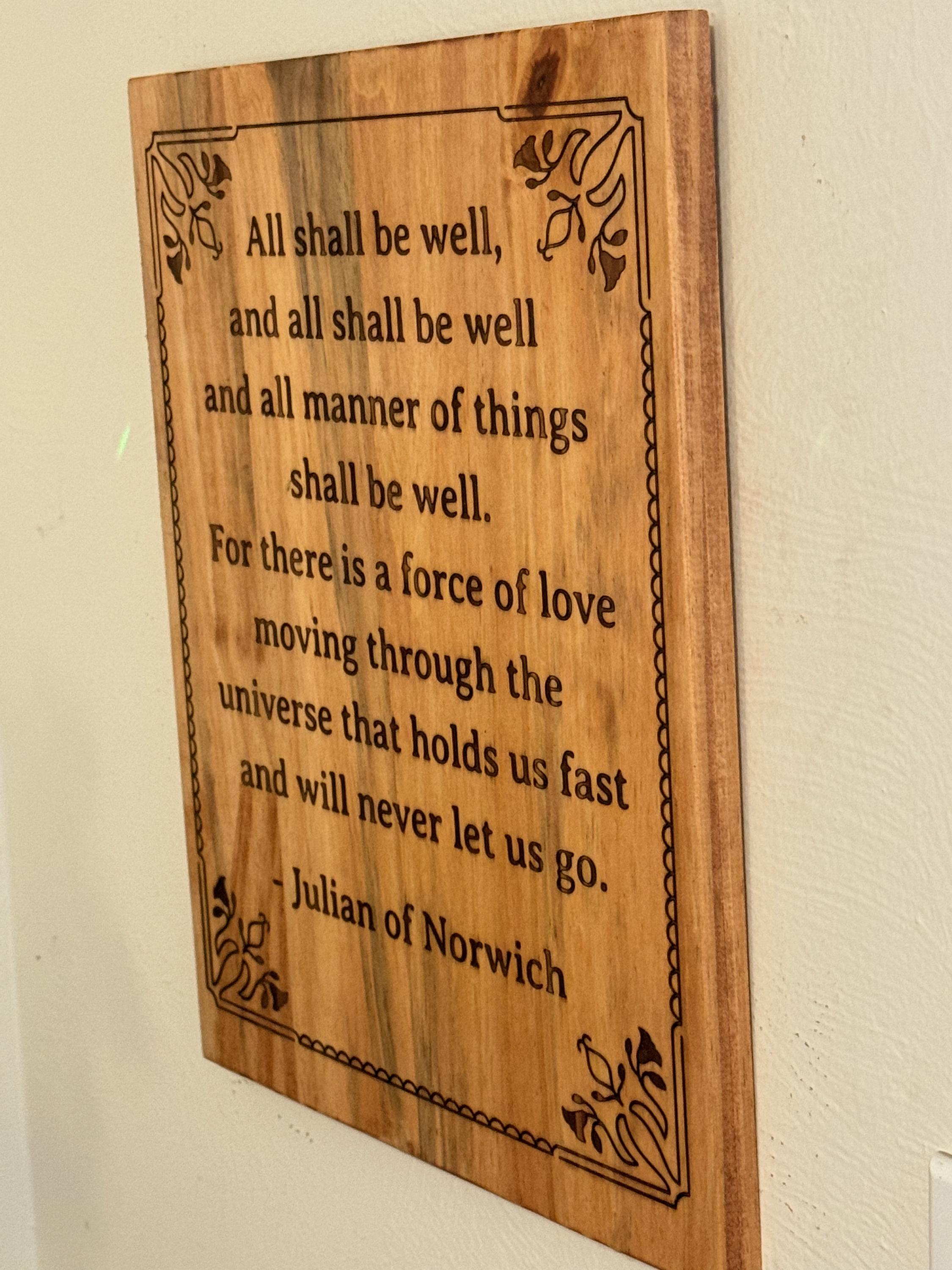 All Shall Be Well- Julian of Norwich - Etsy