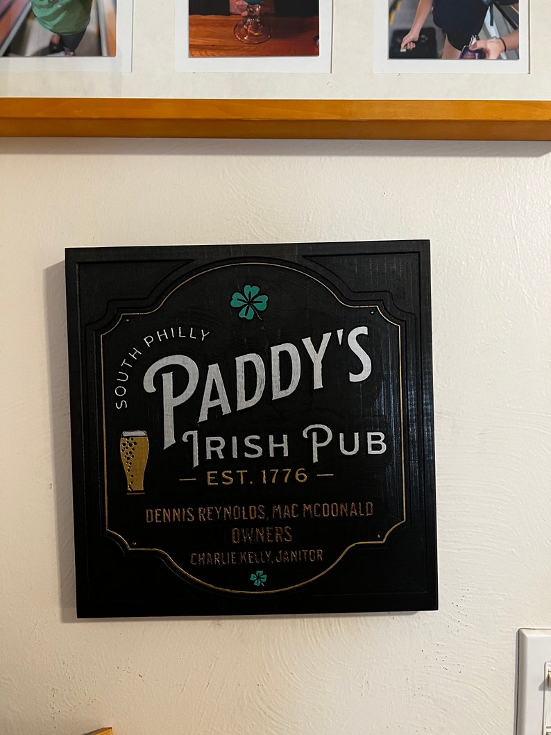 Paddy's Irish Pub Sign Without Names