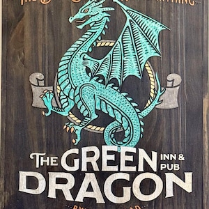 Green Dragon Pub/Inn Sign