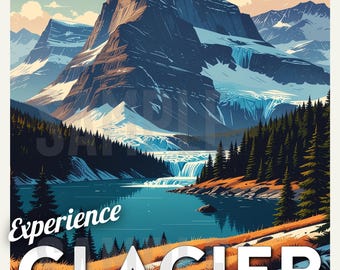 Glacier National Park  - Travel Poster 11"x17"